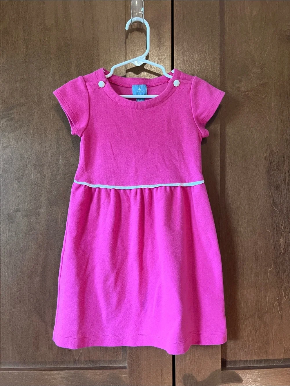 Pink Short-Sleeve Girls' Dress
